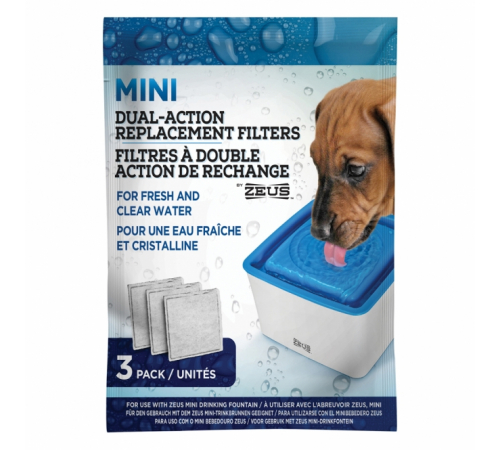 3er-Filterpack für Zeus Mini-Trinkbrunnen