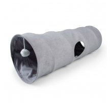 Duvoplus Spieltunnel Purrly - hellgrau - 120x25x25cm