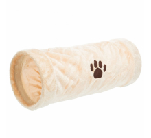 Trixie Crunch Plüschtunnel, 60 cm - Beige