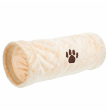 Trixie Crunch Plüschtunnel, 60 cm - Beige