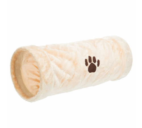 Trixie Crunch Plüschtunnel, 60 cm - Beige