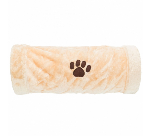 Trixie Crunch Plüschtunnel, 60 cm - Beige