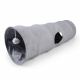 Duvoplus Spieltunnel Purrly - hellgrau - 80x25x25cm