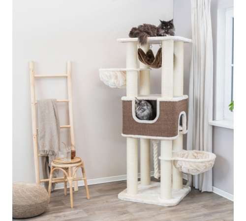 Trixie Kratzbaum XXL Humberto - creme/dunkelbraun