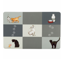 Trixie Napfunterlage Patchwork Cat - 44 x 28 cm