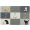 Trixie Napfunterlage Patchwork Cat - 44 x 28 cm