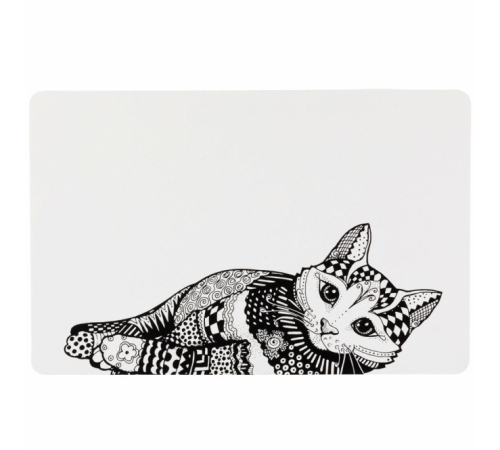 Trixie Napfunterlage Mandala Katze - 44 x 28 cm