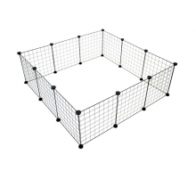 Duvoplus modulares Kleintiergehege - schwarz