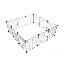 Duvoplus modulares Kleintiergehege - schwarz
