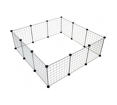 Duvoplus modulares Kleintiergehege - schwarz