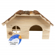 Duvoplus Kleintierhaus mit Rindendach - 21 x 13 x 12cm