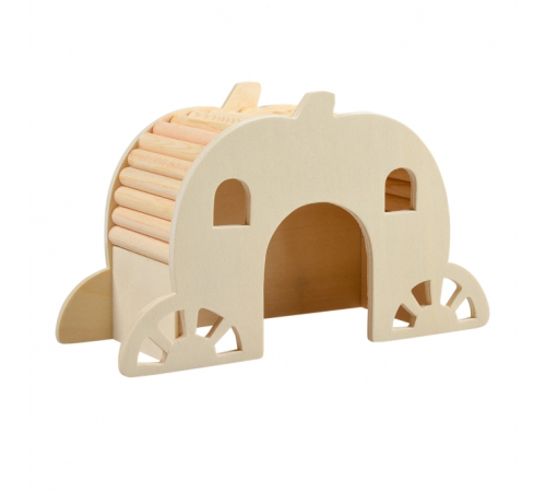 Duvoplus Brückenhaus aus Holz - 22 x 7,8 x 13cm