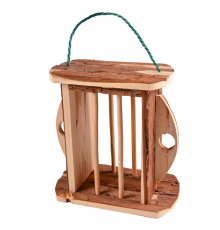 Duvoplus Holz-Heuraufe mit Rinde