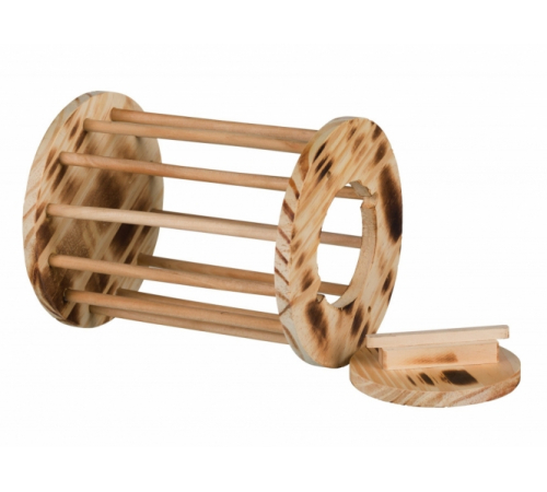 Trixie Heuraufe Rolle aus geflammtem Holz
