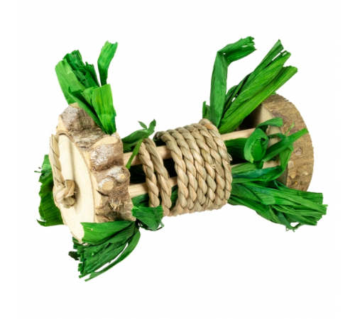 Duvoplus Nagerrolle aus Holz Wasserhyazinthe & Mais