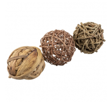 Duvoplus Spielbälle für Nager - 3 Stück - 7,5 cm