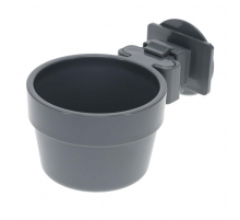 Duvoplus Kleintiernapf mit Käfigbefestigung - Grau - 300ml - 9,5cm