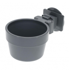 Duvoplus Kleintiernapf mit Käfigbefestigung - Grau - 300ml - 9,5cm