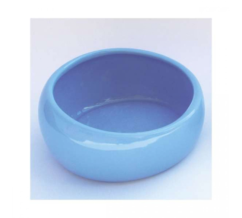 LIVING WORLD Ergonomischer Nagernapf groß blau