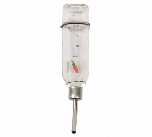 Duvoplus Kleintier-Trinkflasche aus Glas - 350ml