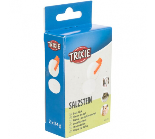 Trixie Salz-Mineralstein mit Halter - 2 Stück / 54 g