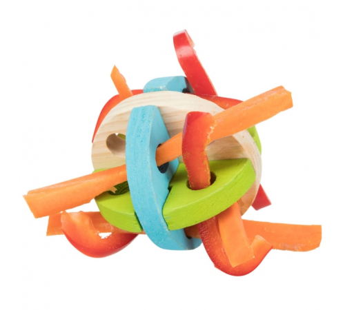 Trixie Spiel- und Snackball aus Holz - 7,5 cm