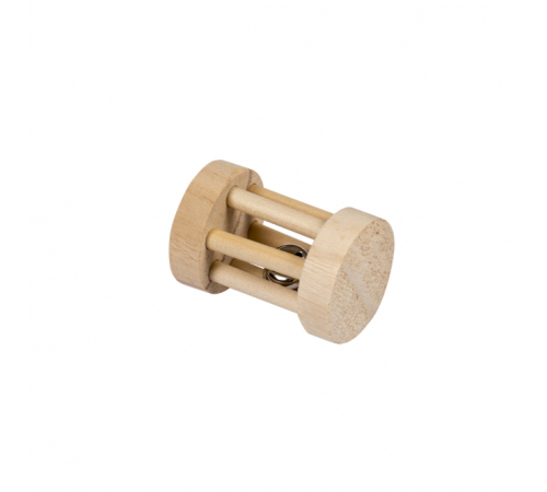 Duvoplus Holzspielrolle mit Glöckchen - 5 x 7cm