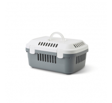 Savic Kleintier-Transportbox Discovery Compact - weiß/grau