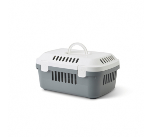 Savic Kleintier-Transportbox Discovery Compact - weiß/grau