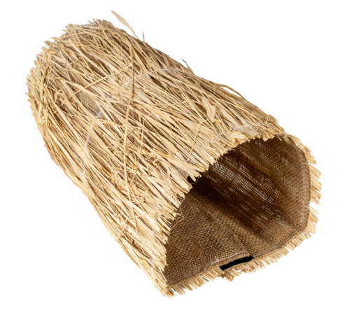 Duvoplus Nagertunnel aus Leinen/Gras - 20 x 9 x 10cm