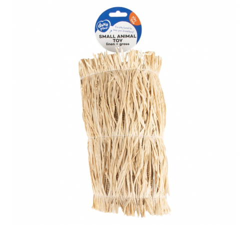 Duvoplus Nagertunnel aus Leinen/Gras - 20 x 9 x 10cm