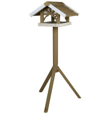 Trixie Stehendes Vogelfutterhaus - grau/weiß