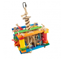 Duvoplus Vogelspielzeug Holz-Spielkiste
