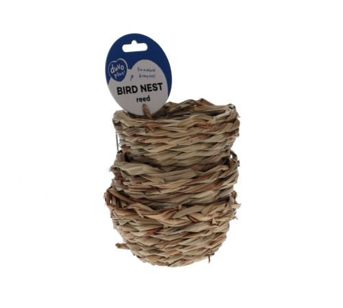 Duvoplus Schilfnest für Vögel - 3 Stück - Ø15cm