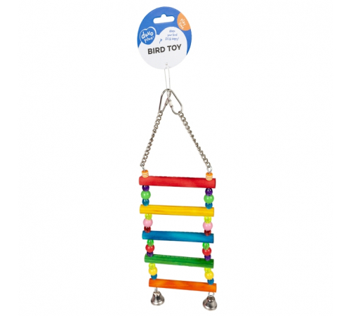 Duvoplus bunte Vogelleiter mit Perlen - 40cm