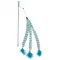 Duvoplus Cat Toy Spielangel Catchy Plüsch-Schwanz - blau/weiß